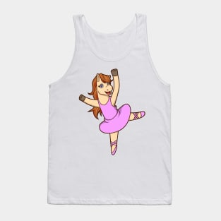 Comic horse dances ballet - ballerina Tank Top